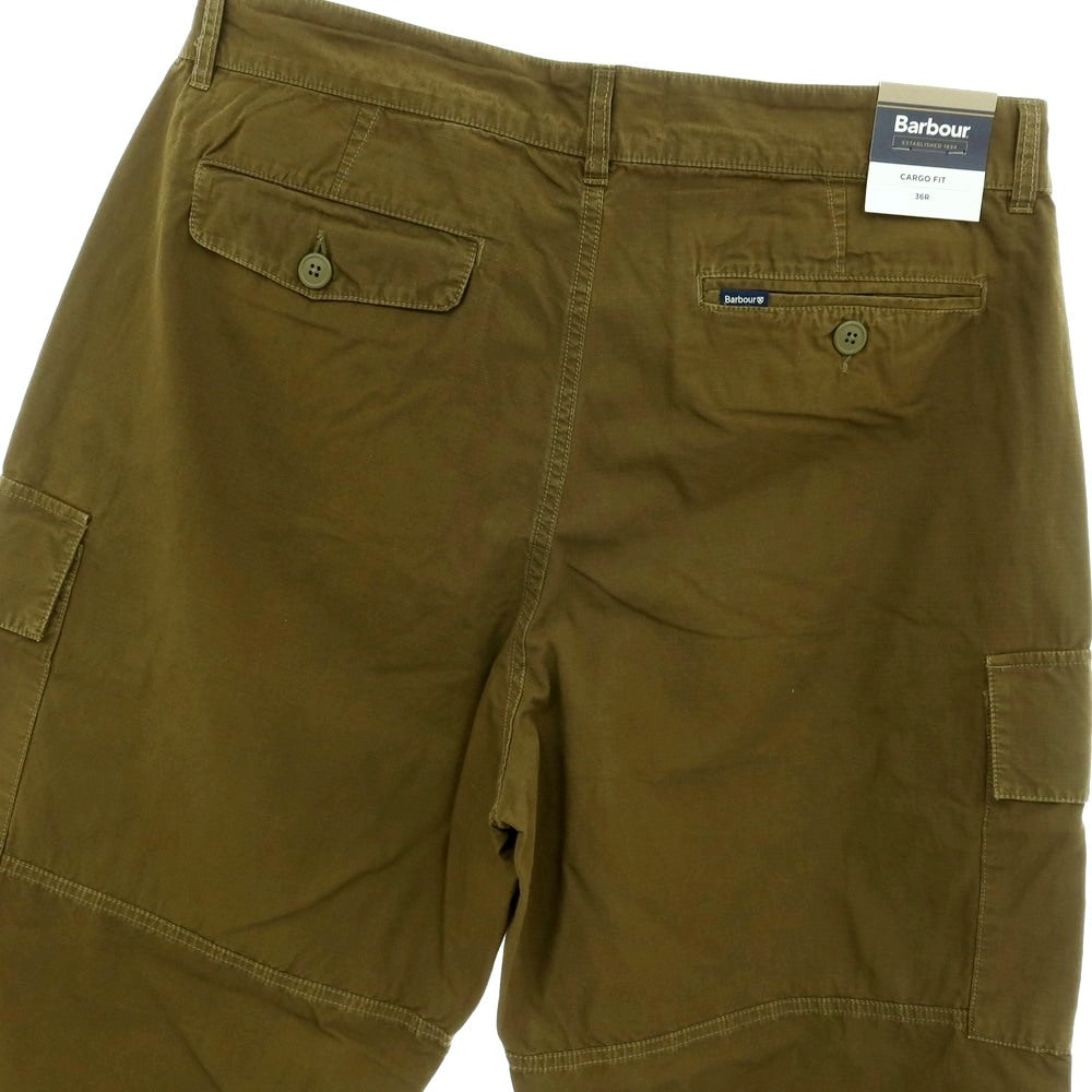 【新品】バブアー Barbour リップストップコットン カーゴパンツ オリーブグリーン【サイズ36】【 状態ランクN 】【 メンズ 】