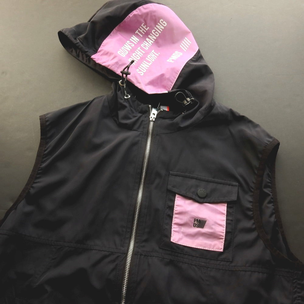 【新品アウトレット】ピーエムディーエス PMDS ポリエステル フーデッド ダブルジップベスト ネイビー【サイズXL】【 状態ランクN- 】【 メンズ 】