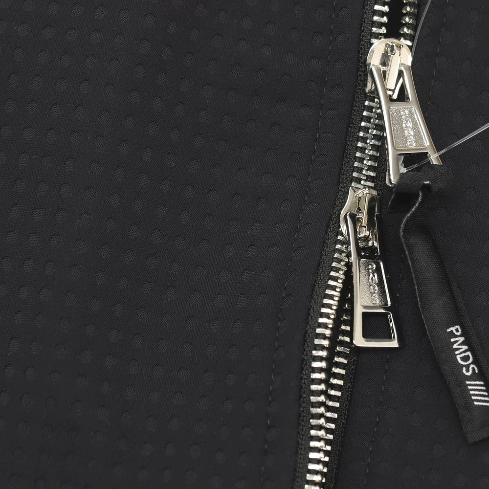 【新品】ピーエムディーエス PMDS ストレッチ ナイロン ダブルジップ フーデッド シェルジャケット ブラック【サイズL】【 状態ランクN 】【 メンズ 】