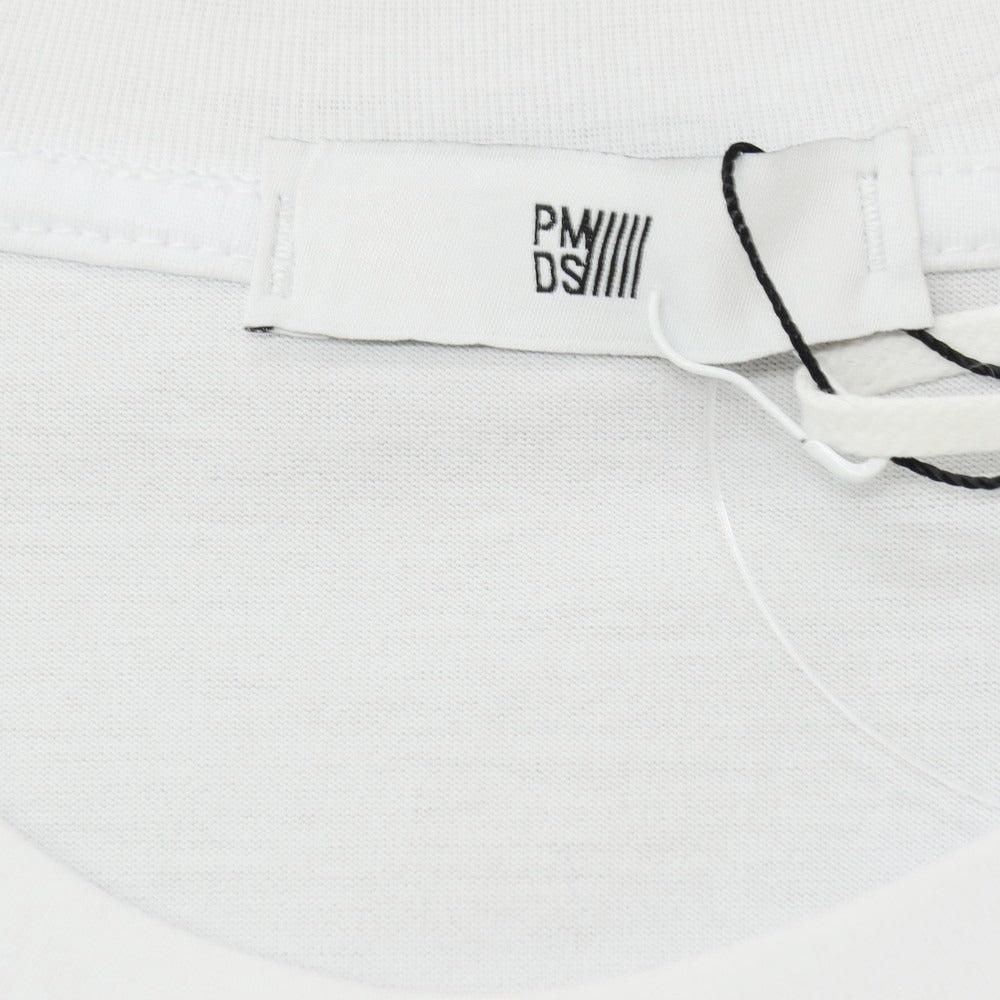 【新品】ピーエムディーエス PMDS LOGON コットン クルーネック ポケット 半袖Tシャツ ホワイト【サイズXXL】【 状態ランクN 】【 メンズ 】
