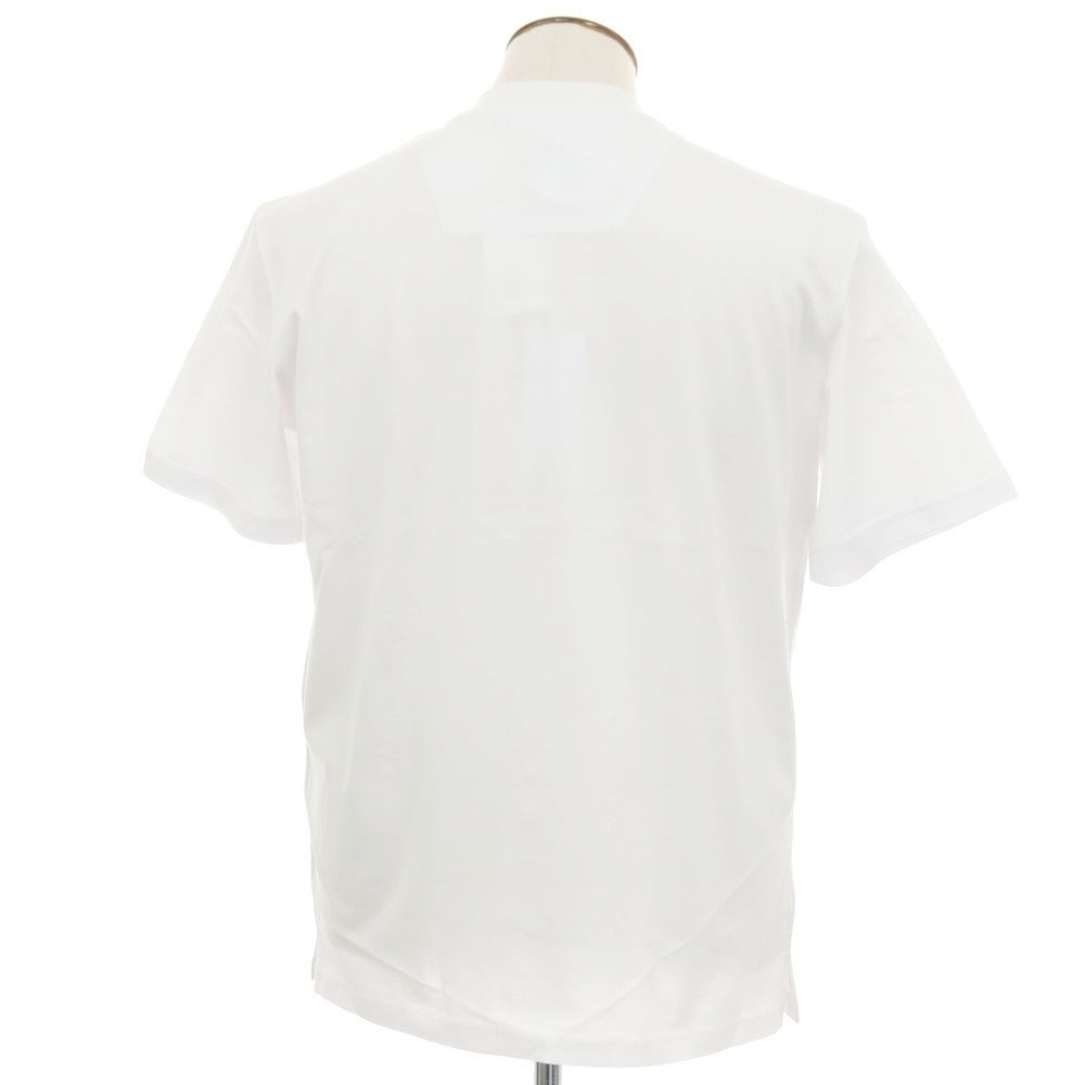 【新品】ピーエムディーエス PMDS コットン 比翼仕立て ヘンリーネック ポケット 半袖Tシャツ ホワイト【サイズL】【 状態ランクN 】【 メンズ 】