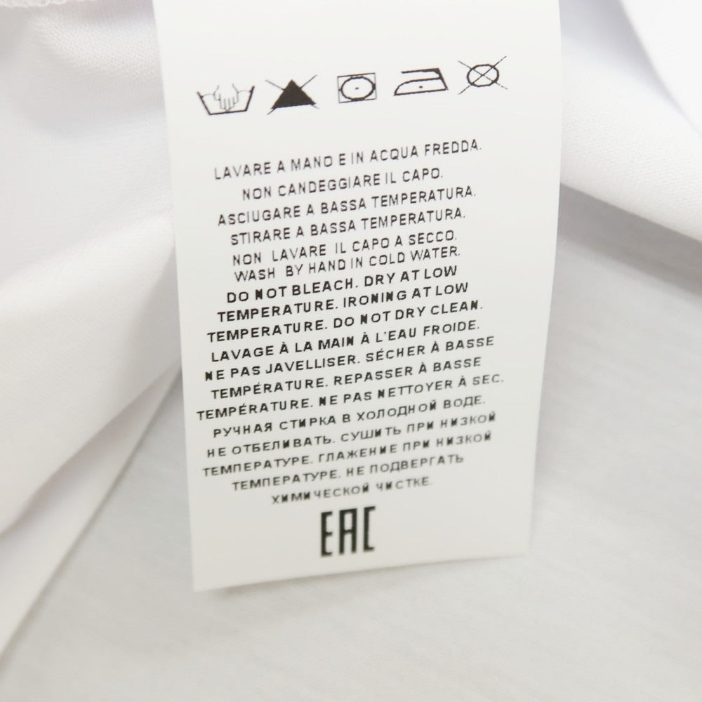 【新品】ピーエムディーエス PMDS DAN コットン リフレクタープリント クルーネック ポケット 半袖Tシャツ ホワイト【サイズXXL】【 状態ランクN 】【 メンズ 】