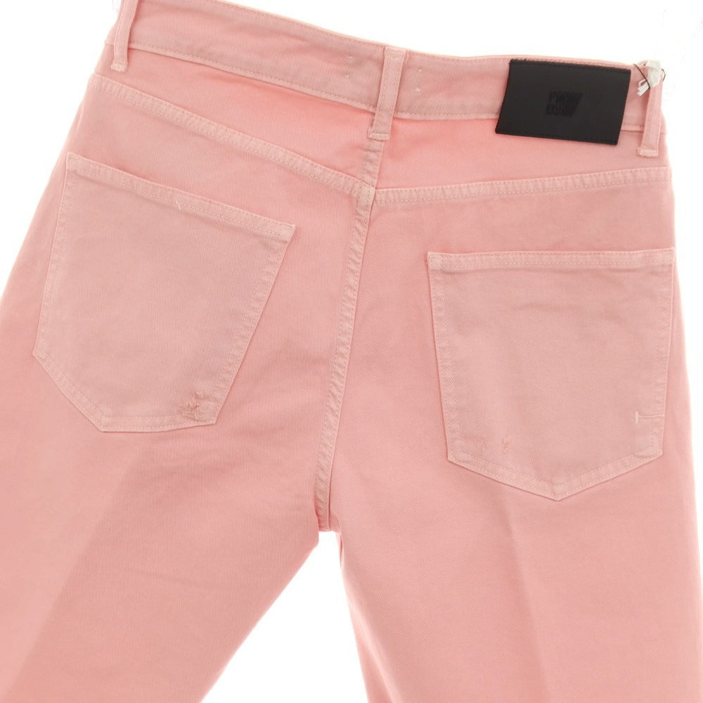 【新品】ピーエムディーエス PMDS TOMMY ダメージ加工 ストレッチ コットン カラーデニム ショートパンツ ピンク【サイズ30】【 状態ランクN 】【 メンズ 】
