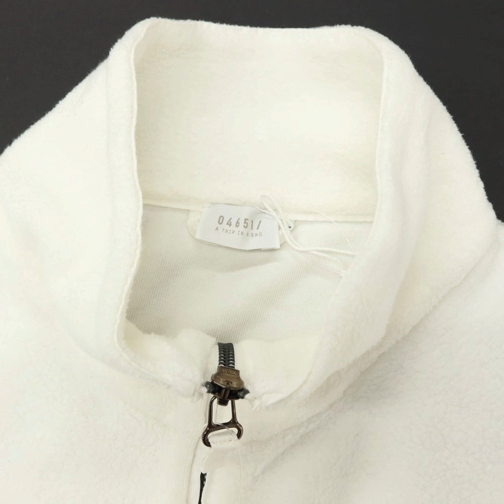 【新品】ア トリップ イン ア バッグ 04651/A TRIP IN A BAG コットン スタンドカラー ジップアップ フリースジャケット アイボリー【サイズM】【 状態ランクN 】【 メンズ 】