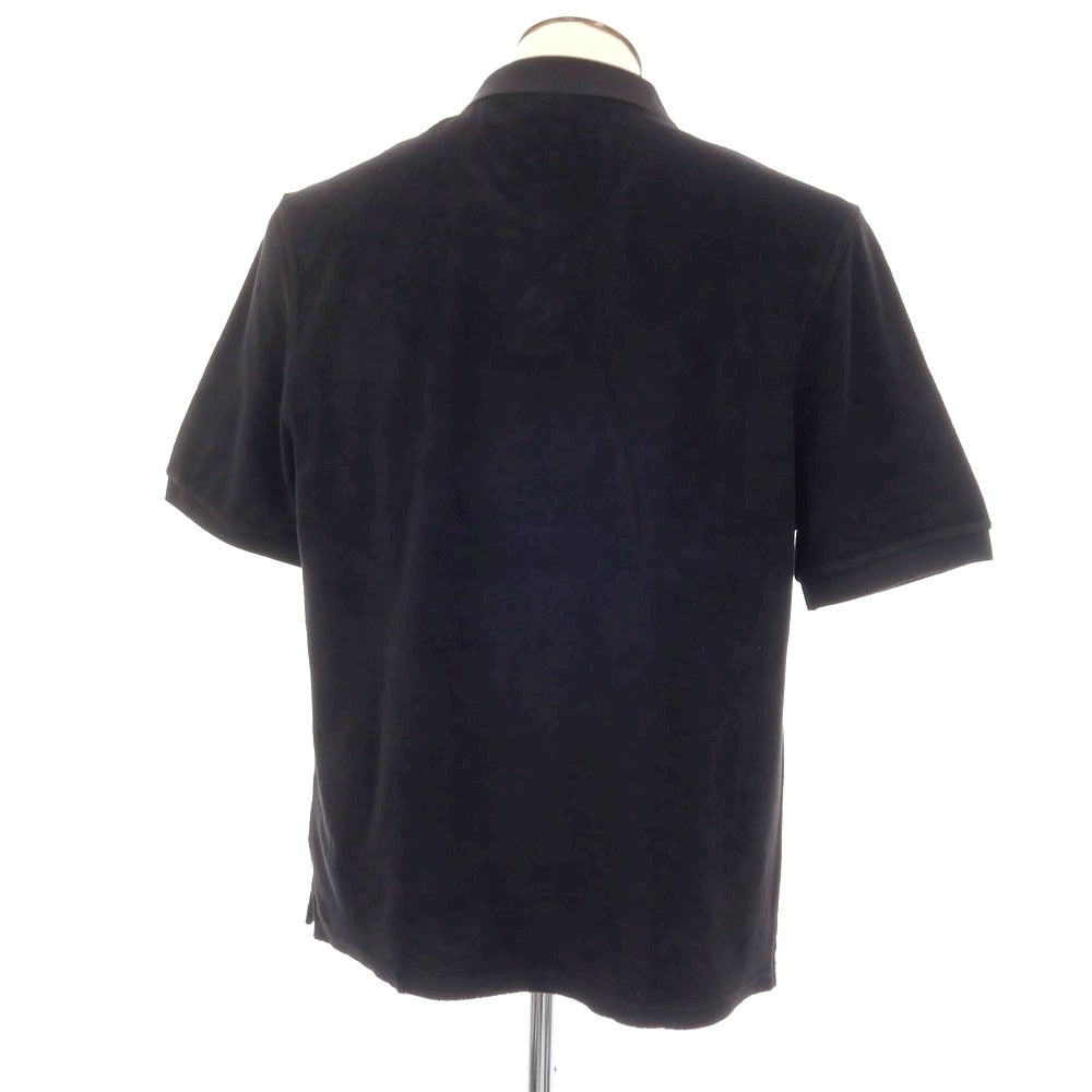 【新品】ア トリップ イン ア バッグ 04651/A TRIP IN A BAG コットン パイル スキッパー 半袖ポロシャツ ブラック【サイズL】【 状態ランクN 】【 メンズ 】