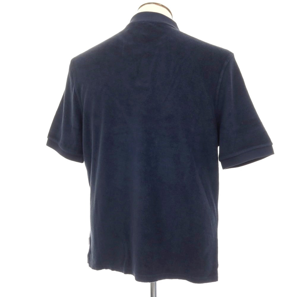 【新品】ア トリップ イン ア バッグ 04651/A TRIP IN A BAG コットン パイル スキッパー 半袖ポロシャツ ネイビー【サイズL】【 状態ランクN 】【 メンズ 】