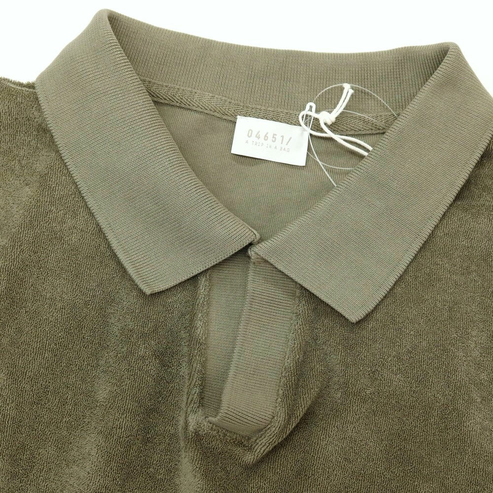 【新品】ア トリップ イン ア バッグ 04651/A TRIP IN A BAG コットン パイル スキッパー 半袖ポロシャツ ジャングルグリーン【サイズM】【 状態ランクN 】【 メンズ 】