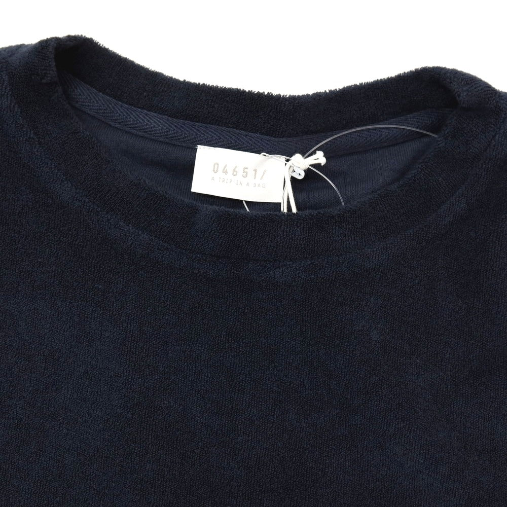 【新品】ア トリップ イン ア バッグ 04651/A TRIP IN A BAG コットン パイル クルーネック 半袖Tシャツ ネイビー【サイズL】【 状態ランクN 】【 メンズ 】