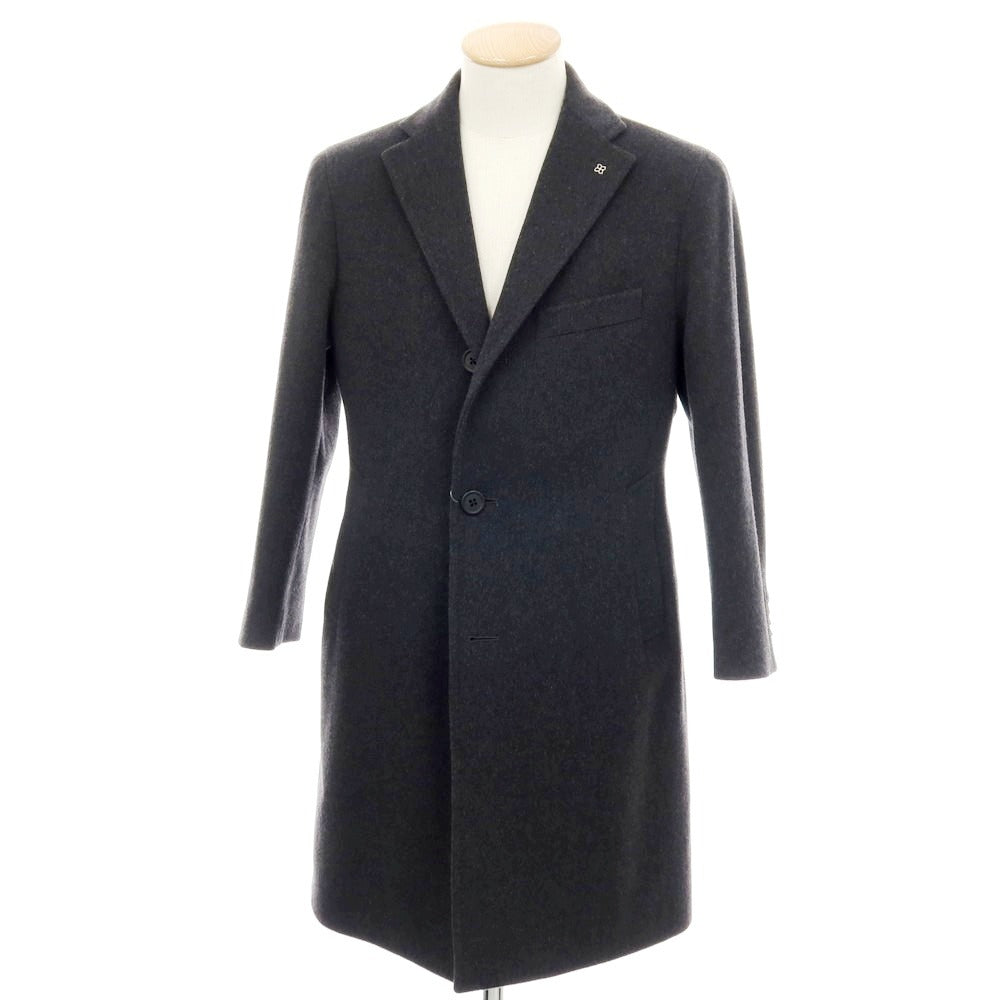 【中古】タリアトーレ TAGLIATORE ウールカシミヤ チェスターフィールドコート ダークグレー【サイズ44】【 状態ランクA 】【 メンズ 】
