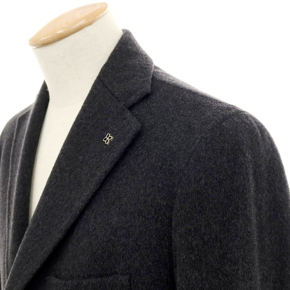 【中古】タリアトーレ TAGLIATORE ウールカシミヤ チェスターフィールドコート ダークグレー【 サイズ44 】【 状態ランクA 】【 メンズ 】