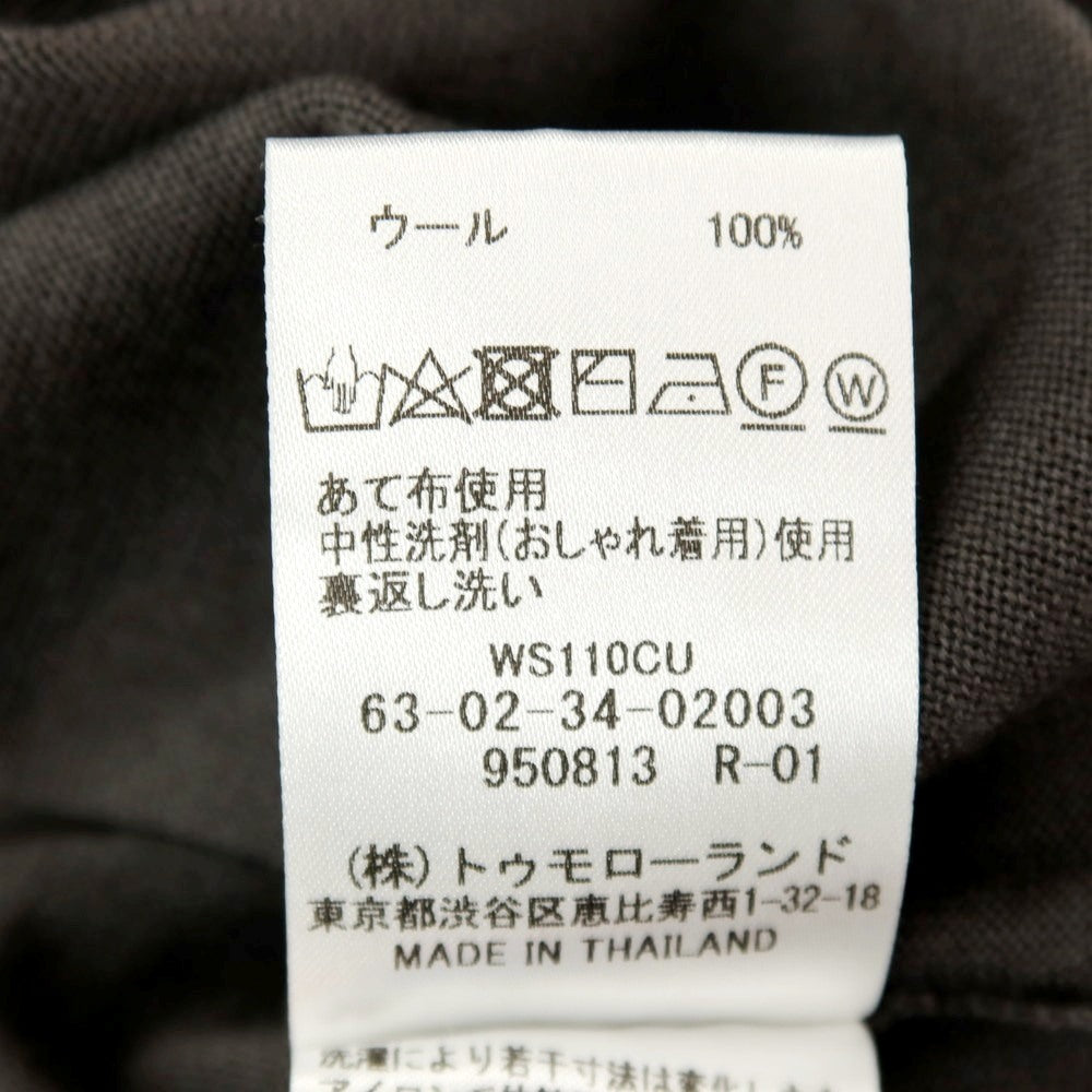 【中古】トゥモローランド TOMORROWLAND tricot ハイゲージ ウール クルーネック プルオーバーニット ウォームグレー系【サイズXS】【 状態ランクB 】【 メンズ 】
