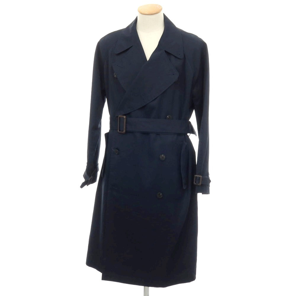 【中古】エス S コットン トレンチコート ネイビー【サイズ1】【 状態ランクB 】【 メンズ 】