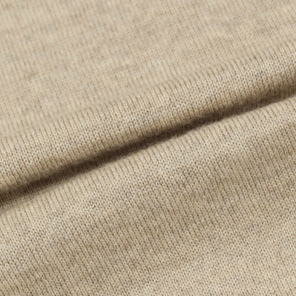 【中古】グランサッソ GRAN SASSO ウール モックネック プルオーバーニット ベージュ【サイズ44】【 状態ランクB 】【 メンズ 】