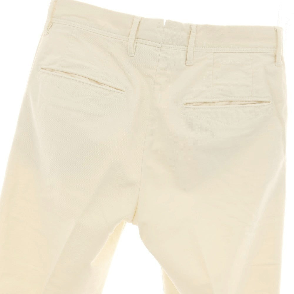 【中古】インコテックス スラックス INCOTEX SLACKS ストレッチ ツイルコットン カジュアルスラックスパンツ アイボリー【サイズ29】【 状態ランクB 】【 メンズ 】