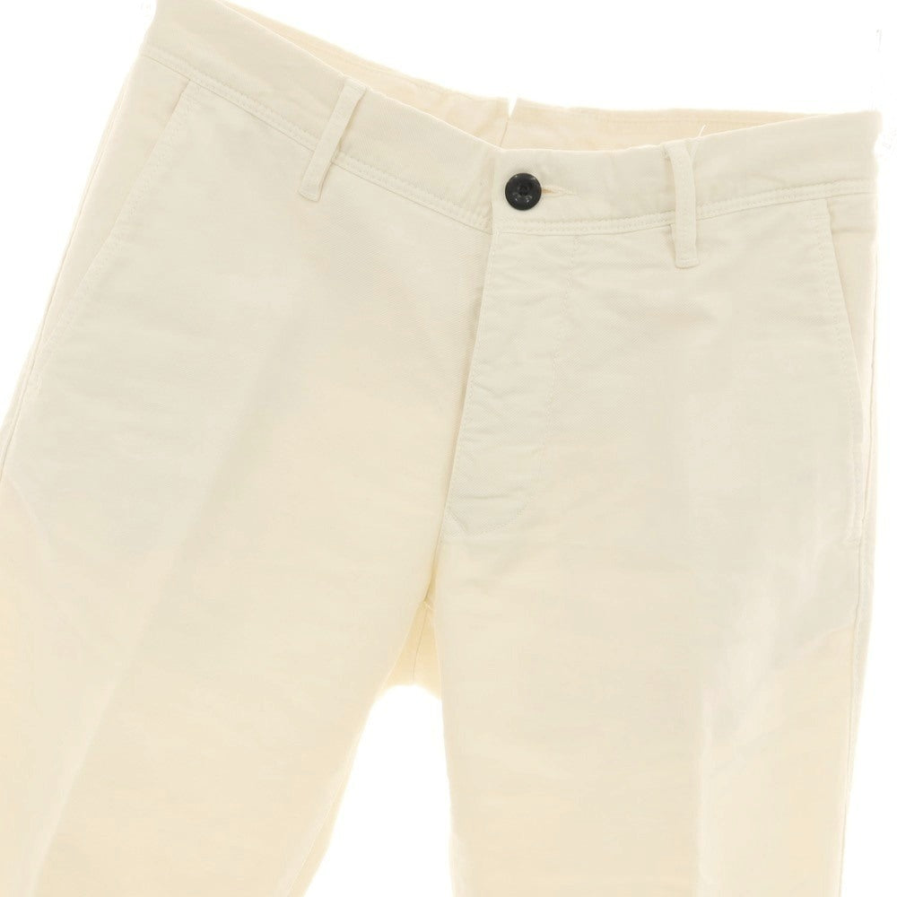 【中古】インコテックス スラックス INCOTEX SLACKS ストレッチ ツイルコットン カジュアルスラックスパンツ アイボリー【サイズ29】【 状態ランクB 】【 メンズ 】