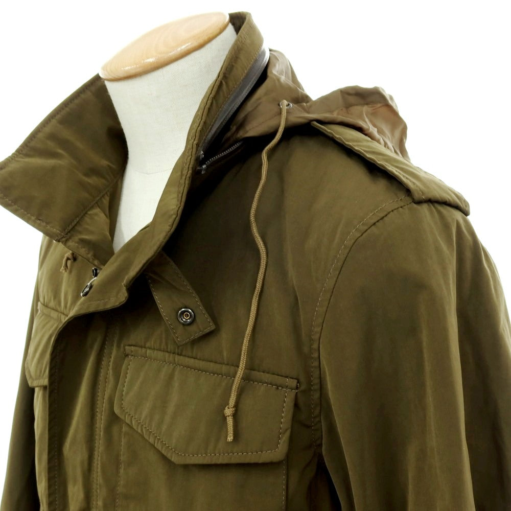 【中古】アバハウス ABAHOUSE ポリエステルナイロン M-65 ミリタリージャケット オリーブ【サイズ44】【 状態ランクB 】【 メンズ 】