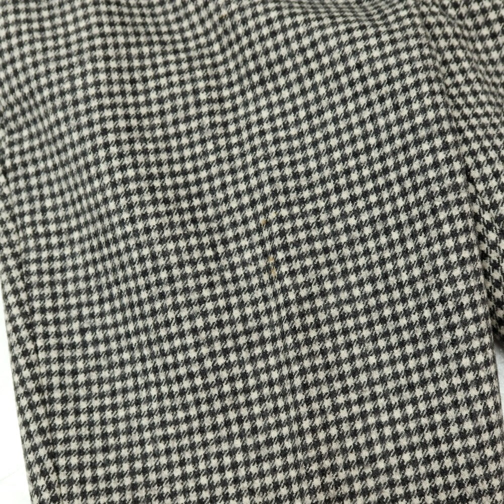 【中古】インコテックス INCOTEX ウール チェック カジュアルスラックスパンツ ブラックxホワイト【サイズ44】【 状態ランクC 】【 メンズ 】