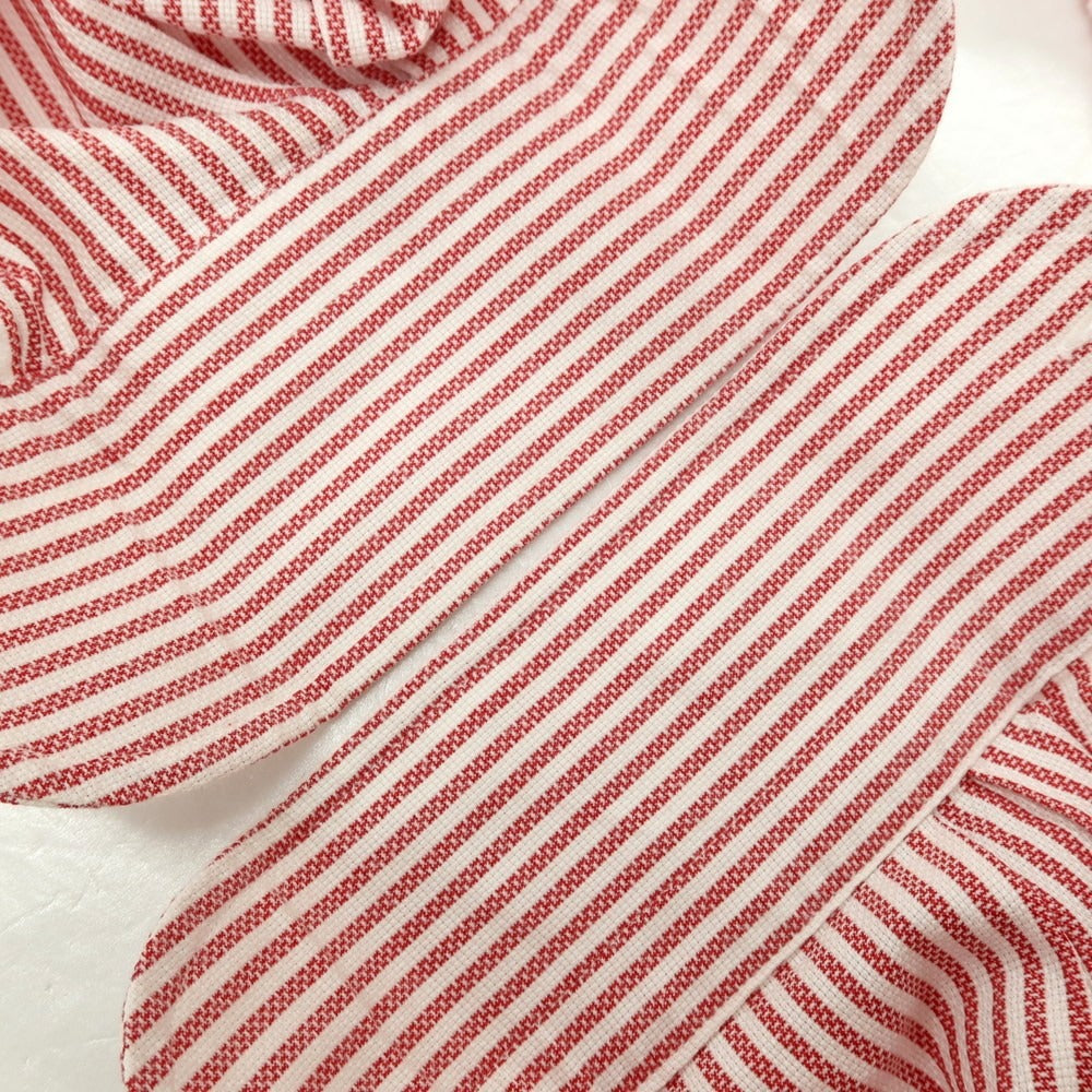 【中古】スティレ ラティーノ STILE LATINO コットン ストライプ レギュラーカラー ドレスシャツ レッドxホワイト【サイズ39】【 状態ランクC 】【 メンズ 】