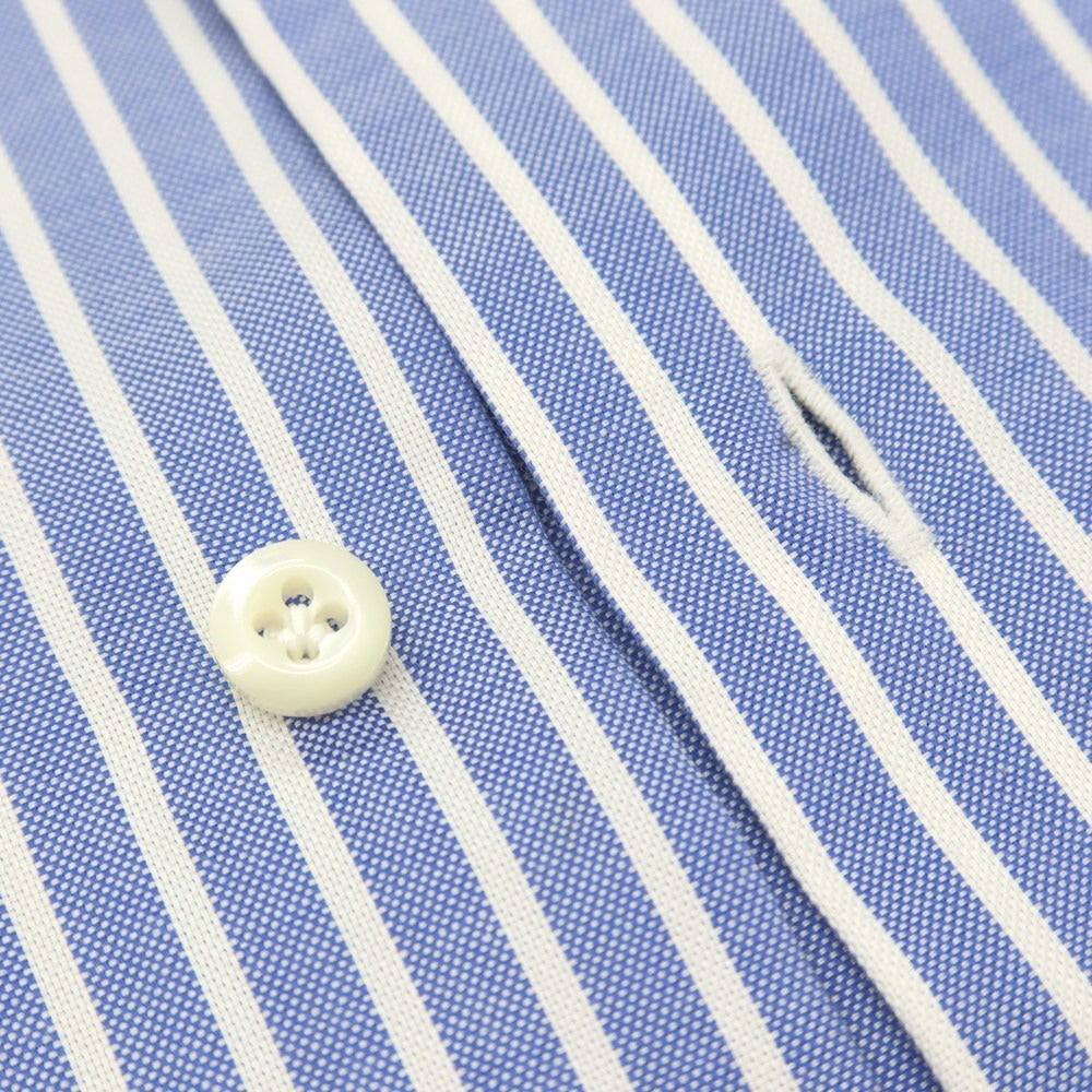 【中古】スティレ ラティーノ STILE LATINO コットン ストライプ レギュラーカラー ドレスシャツ ブルーxホワイト【サイズ39】【 状態ランクC 】【 メンズ 】