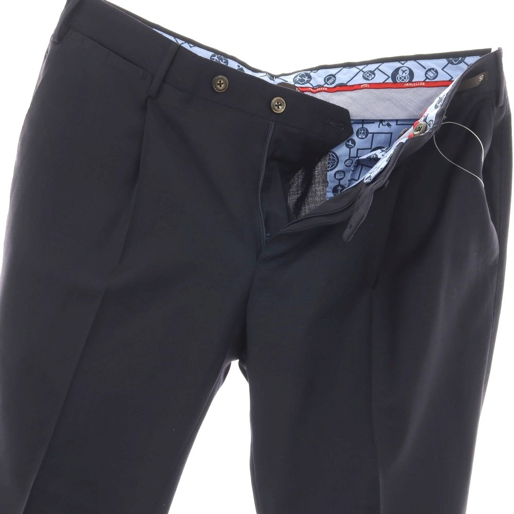 【SALE10%OFF/返品不可】【中古】ピーティーゼロウーノ PT01 TRAVELLER ストレッチ ポリエステルウール ドレススラックスパンツ ネイビー【 サイズ50 】【 状態ランクB 】【 メンズ 】