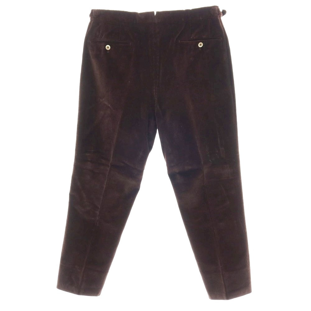 【中古】ジーティーアー G.T.A HERRICK コットン 中太畝 コーデュロイパンツ ブラウン【サイズ48】【 状態ランクB 】【 メンズ 】