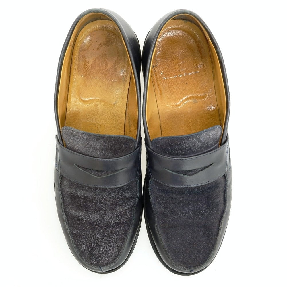 【中古】パラブーツ Paraboot アドニス コインロファー ネイビー【サイズ6】【 状態ランクC 】【 メンズ 】