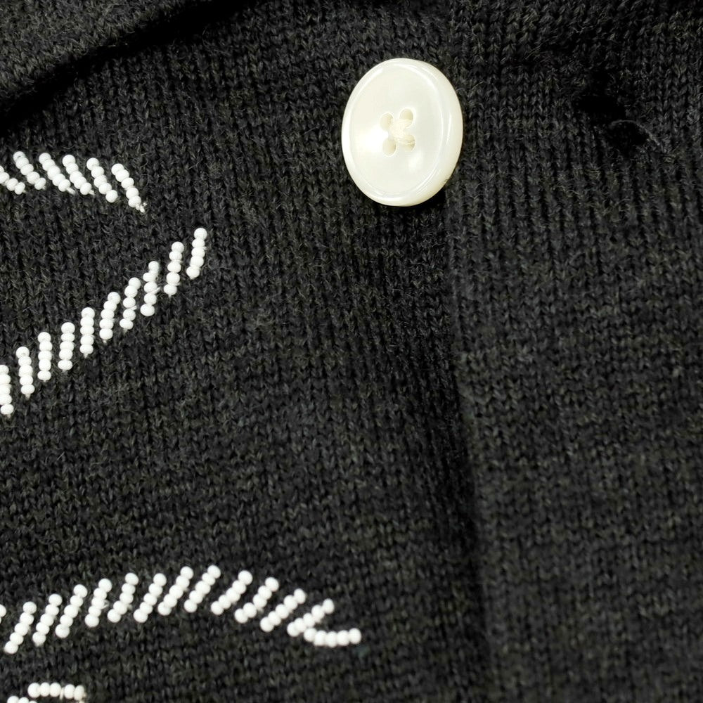 【中古】ボーディ BODE ウール ビーズ シャツ型 カーディガン チャコール【サイズL/XL】【 状態ランクB 】【 メンズ 】