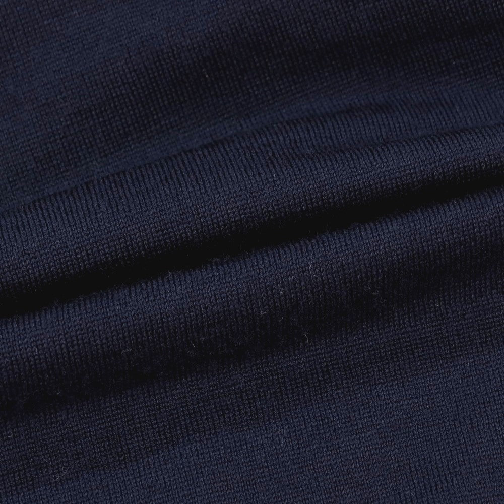 【中古】ジョンスメドレー JOHN SMEDLEY ハイゲージ ニュージーランドメリノウール タートルネック プルオーバーニット ネイビー【サイズS】【 状態ランクB 】【 メンズ 】