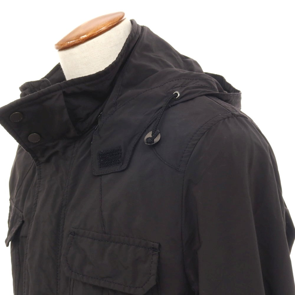 【中古】ジョセフ JOSEPH ポリエステルナイロン スタンドカラー ミリタリージャケット ブラック【サイズ48】【 状態ランクC 】【 メンズ 】