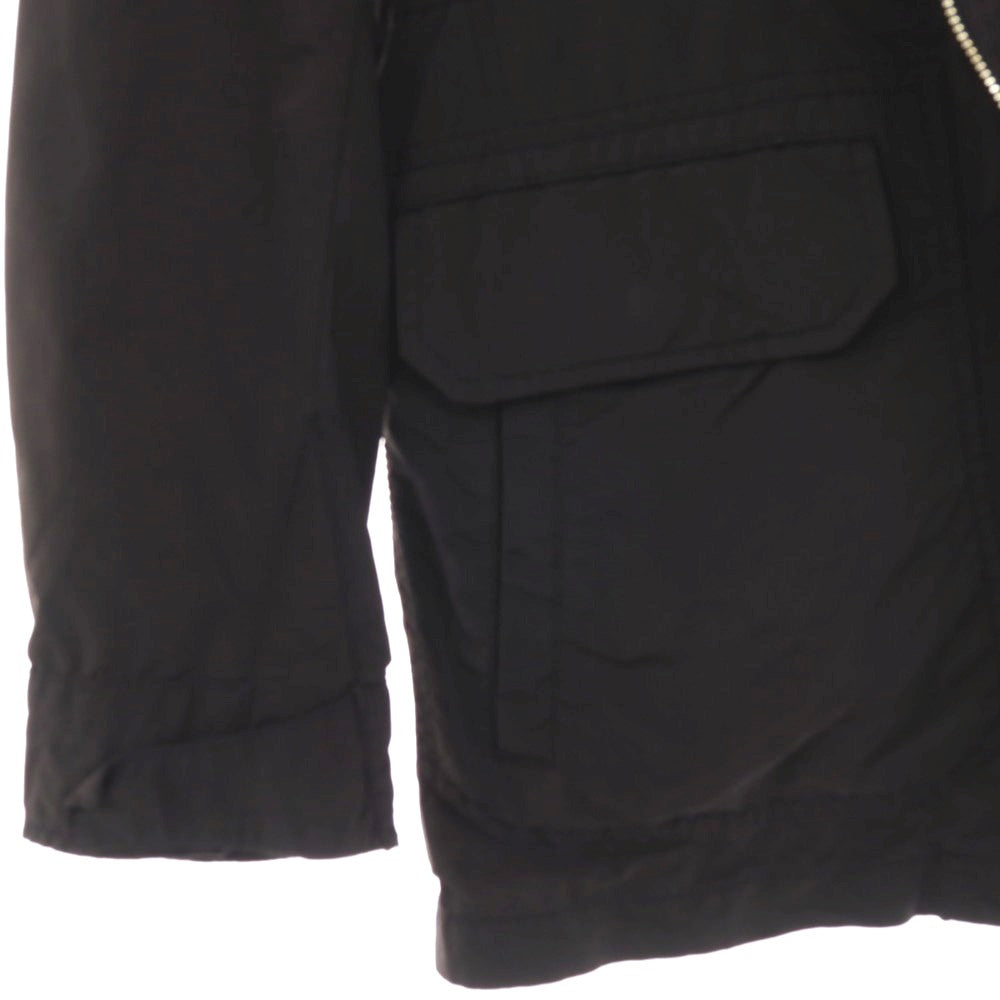 【中古】ジョセフ JOSEPH ポリエステルナイロン スタンドカラー ミリタリージャケット ブラック【サイズ48】【 状態ランクC 】【 メンズ 】