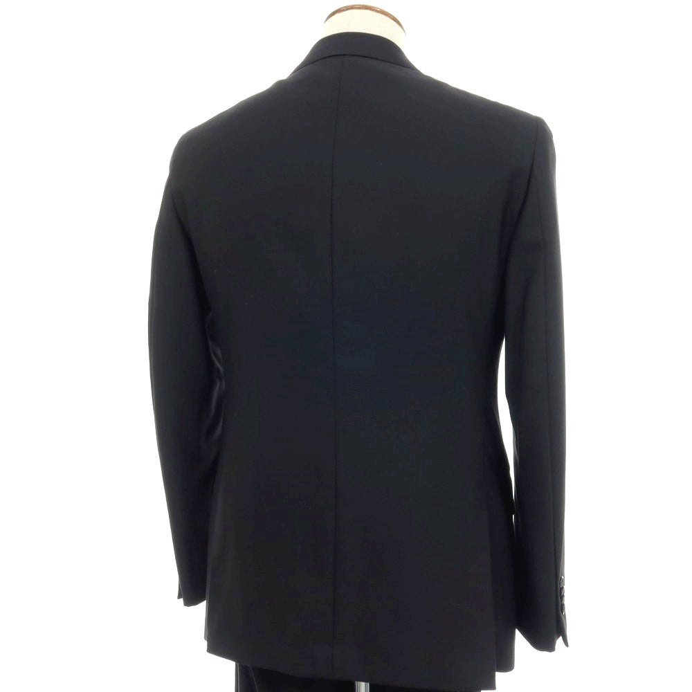 【中古】ユナイテッドアローズ UNITED ARROWS ウールポリエステルシルク 2つボタンスーツ ブラック【 サイズ48 】【 状態ランクB 】【 メンズ 】