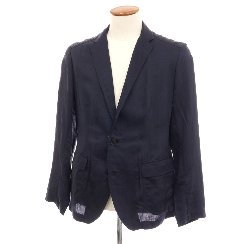 【中古】ジョセフ JOSEPH テンセルナイロン 2B カジュアルジャケット ネイビー【サイズ48】【 状態ランクC 】【 メンズ 】
