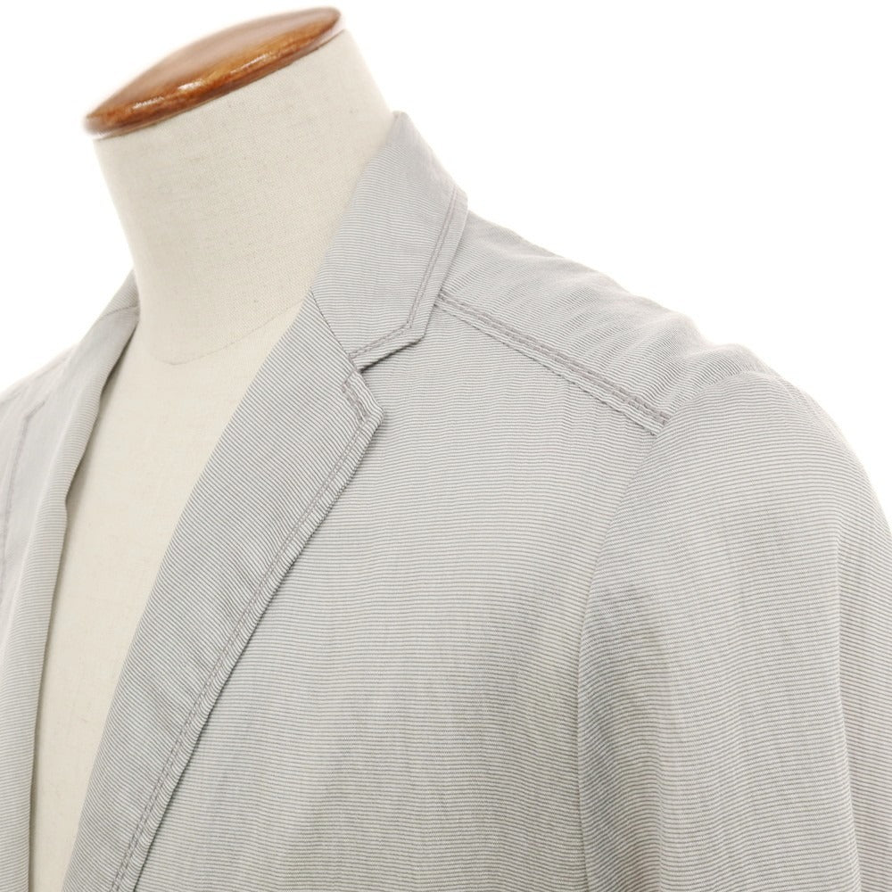 【中古】ジョセフ JOSEPH テンセルナイロン 2B カジュアルジャケット グレーxホワイト【サイズ48】【 状態ランクC 】【 メンズ 】