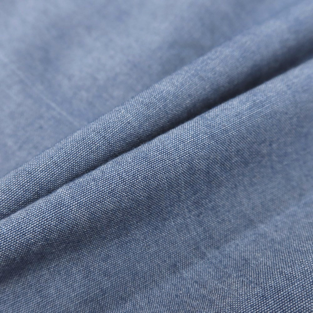 【中古】エリコフォルミコラ ERRICO FORMICOLA コットン ダンガリー レギュラーカラー カジュアルシャツ ネイビー【サイズ37】【 状態ランクC 】【 メンズ 】