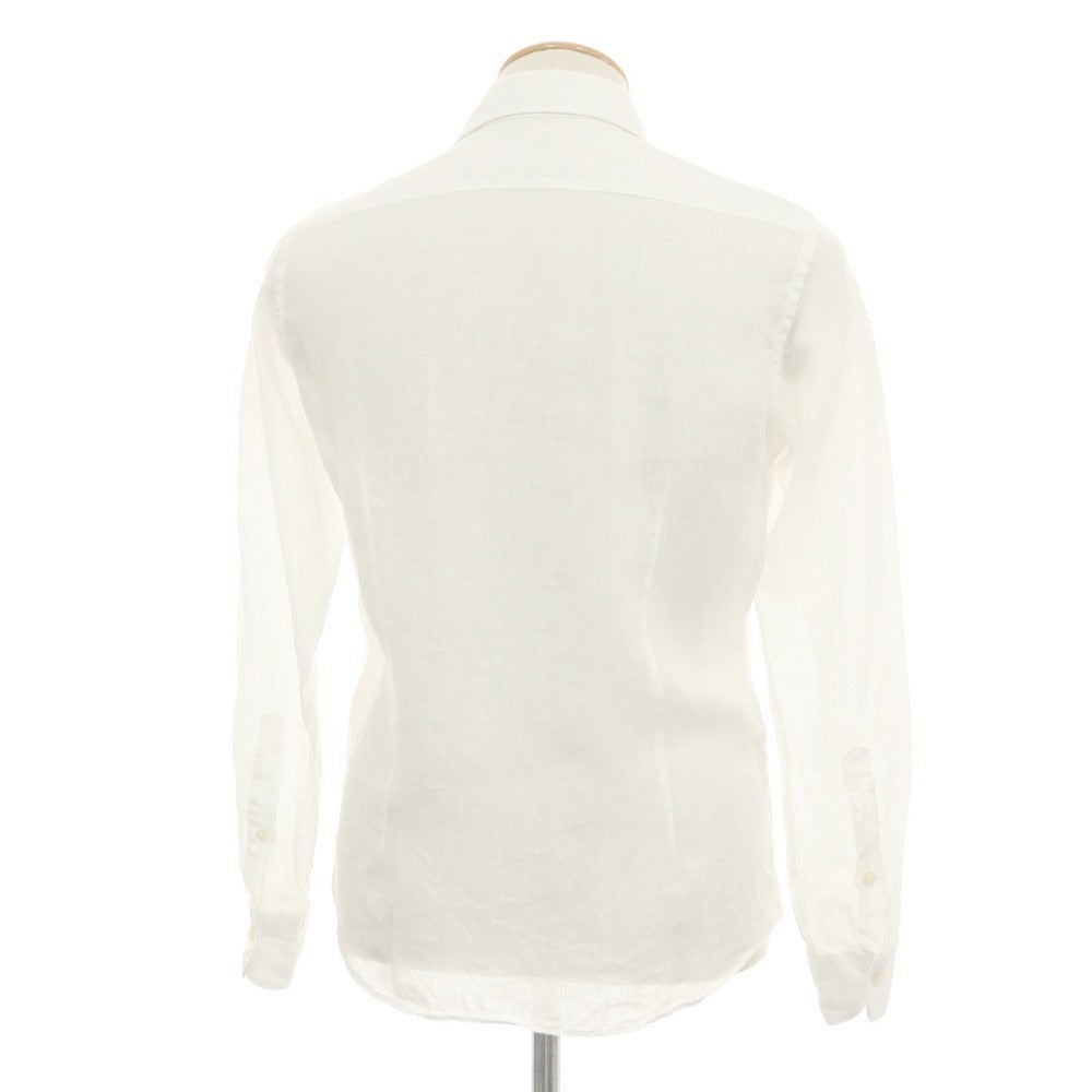 【中古】ブリッラ ペル イル グスト Brilla per il gusto リネン ワイドカラー カジュアルシャツ ホワイト【サイズXS】【 状態ランクC 】【 メンズ 】