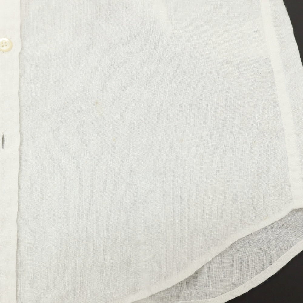 【中古】ブリッラ ペル イル グスト Brilla per il gusto リネン ワイドカラー カジュアルシャツ ホワイト【サイズXS】【 状態ランクC 】【 メンズ 】