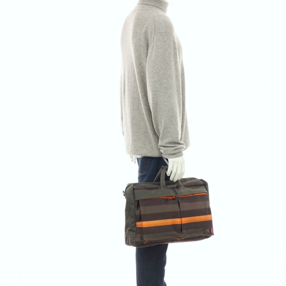 【中古】ポーター PORTER ×ポールスミス 80周年 3way ナイロン ブリーフケース カーキ【 状態ランクD 】【 メンズ 】