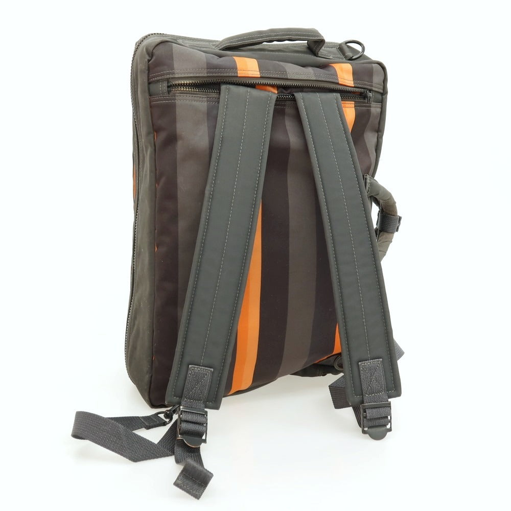 【中古】ポーター PORTER ×ポールスミス 80周年 3way ナイロン ブリーフケース カーキ【 状態ランクD 】【 メンズ 】