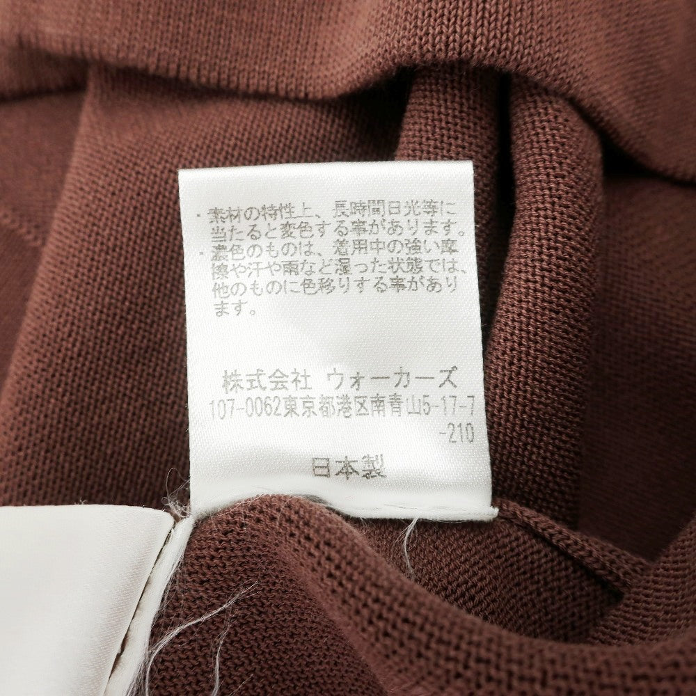 【中古】ブルブレ Blu Bre コットン 襟付きVネック 半袖 ポロニット ココアブラウン【サイズL】【 状態ランクB 】【 メンズ 】