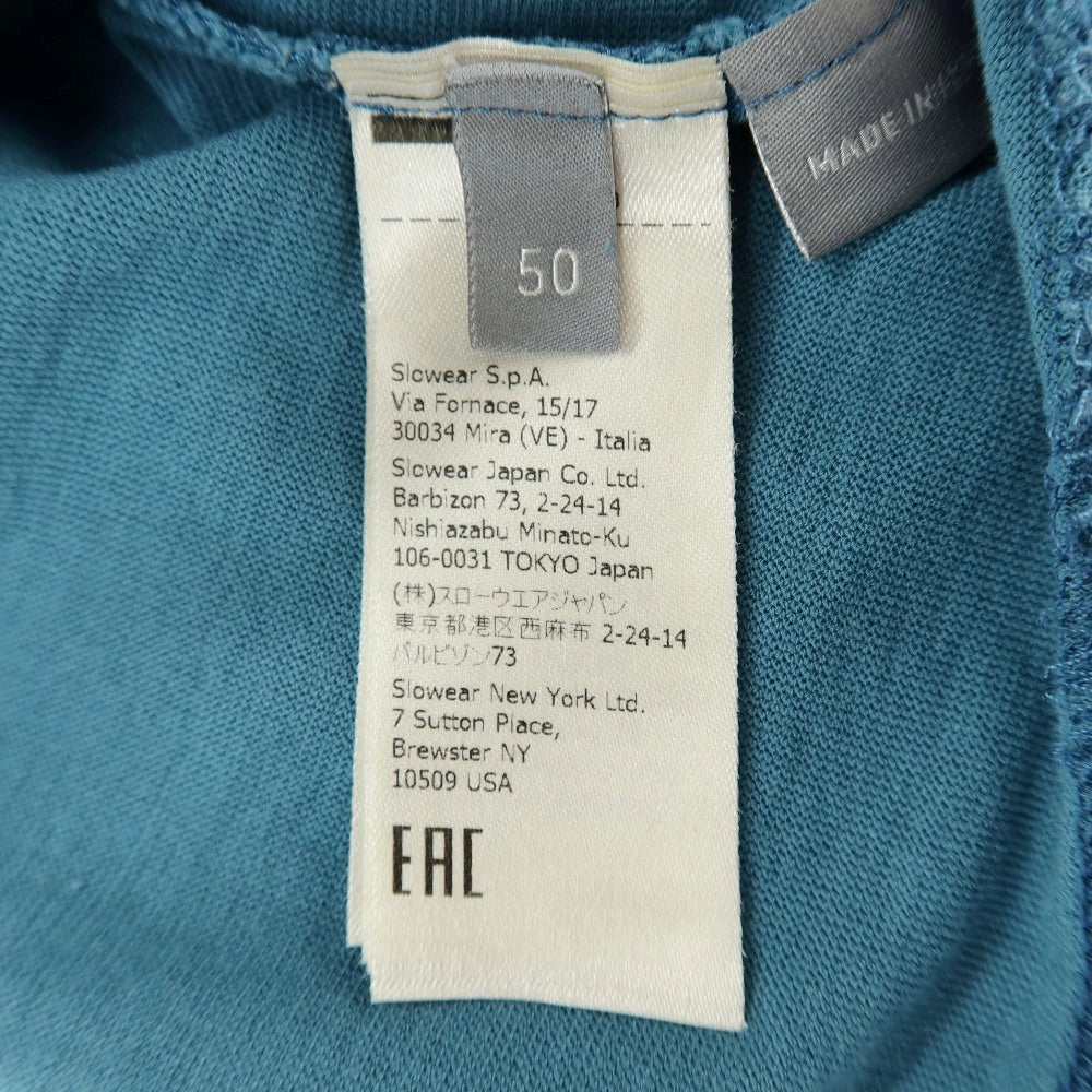 【SALE10%OFF/返品不可】【中古】ザノーネ ZANONE アイスコットン 半袖ポロシャツ ターコイズブルー【 サイズ50 】【 状態ランクB 】【 メンズ 】