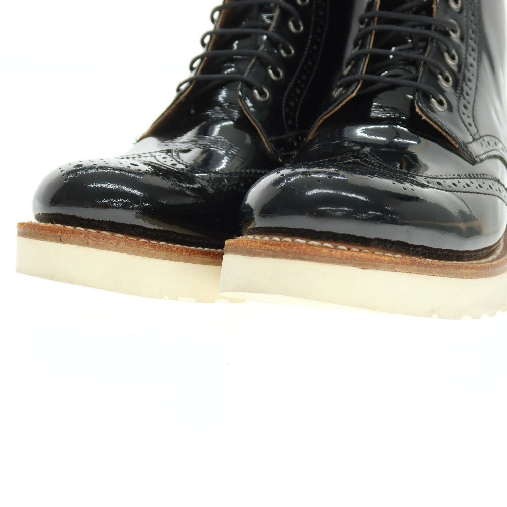 【中古】グレンソン GRENSON パテント レザー ブーツ ブラック【サイズ6】【 状態ランクB 】【 メンズ 】