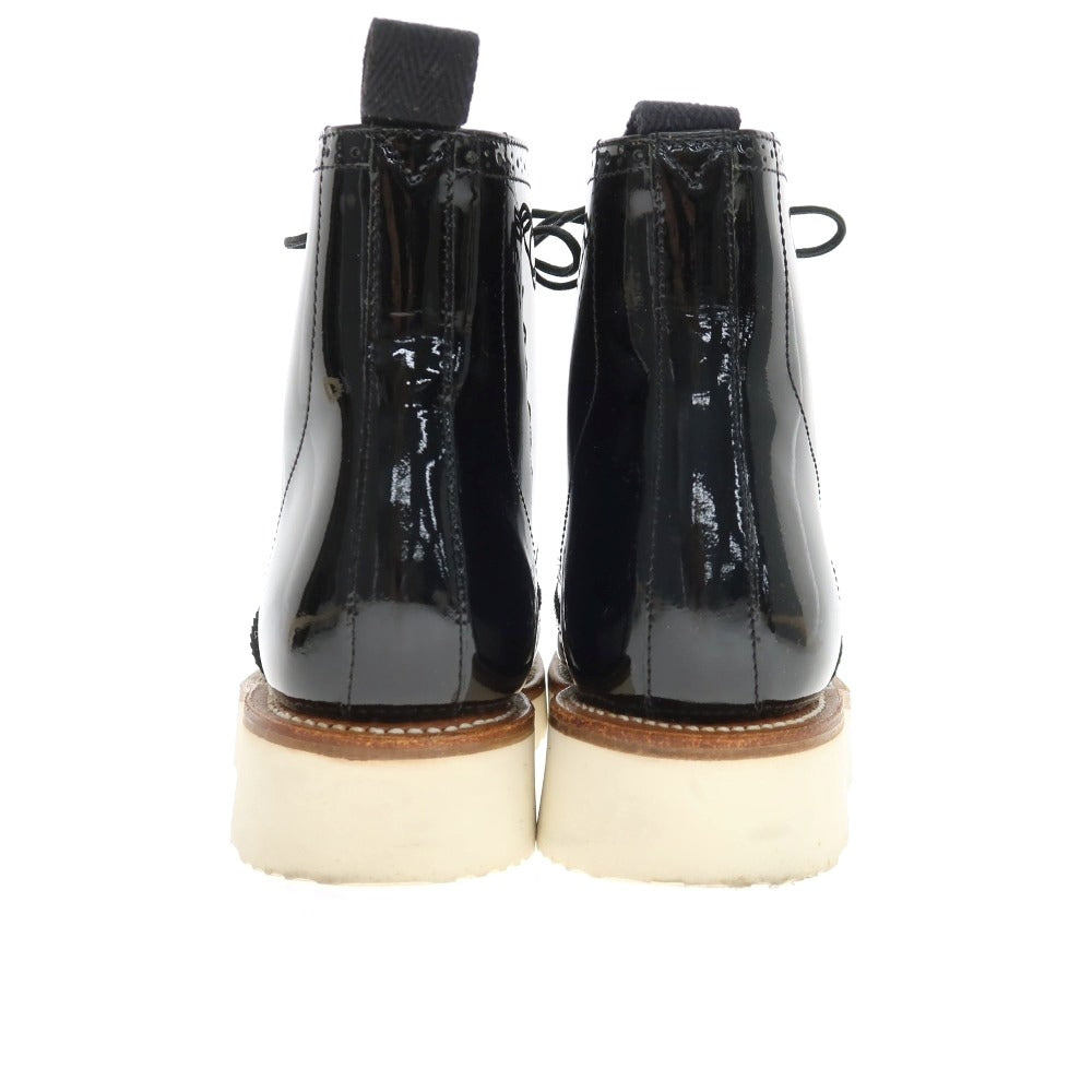 【中古】グレンソン GRENSON パテント レザー ブーツ ブラック【サイズ6】【 状態ランクB 】【 メンズ 】