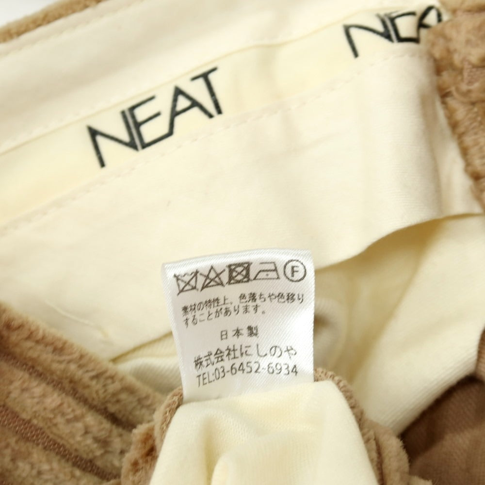 【中古】ニート NEAT コットン 太畝 コーデュロイパンツ ライトブラウン【サイズ46】【 状態ランクB 】【 メンズ 】