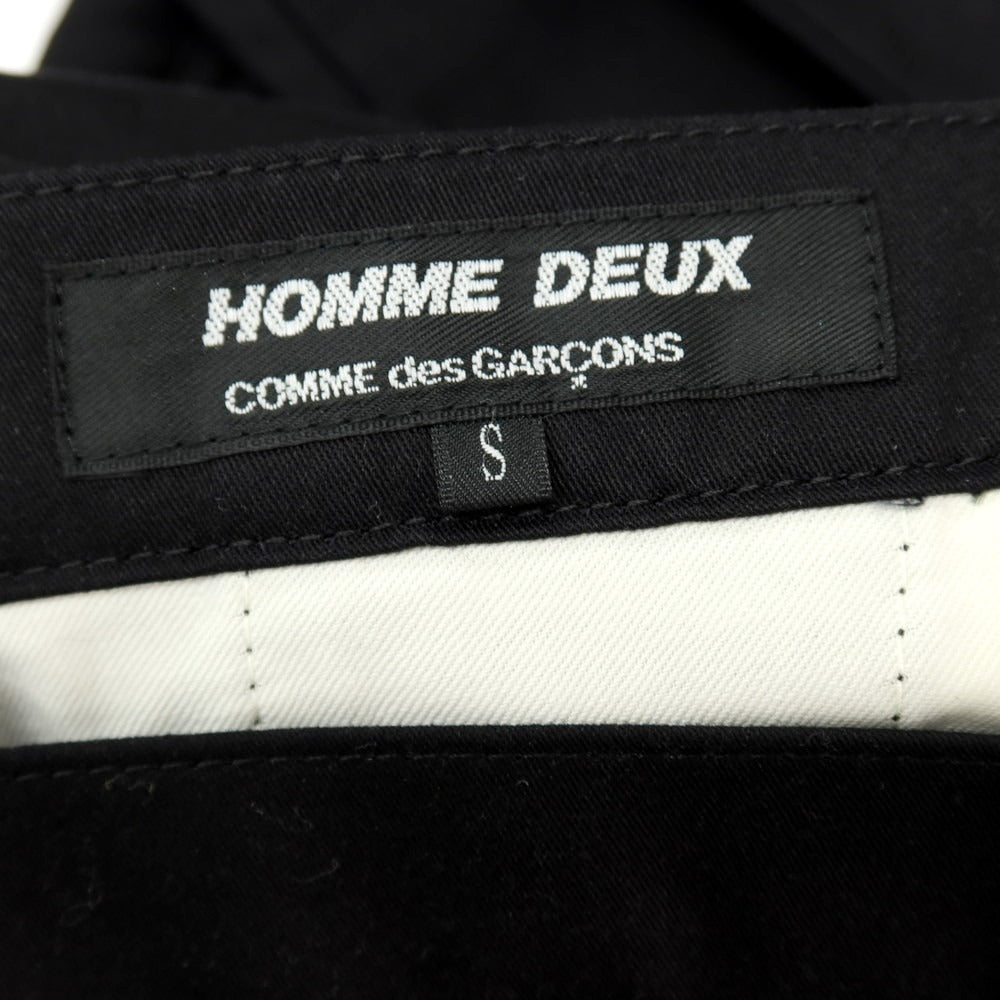 【SALE10%OFF/返品不可】【中古】コムデギャルソン オムドゥ COMME des GARCONS HOMME DEUX 2016年秋冬 コットン チノパンツ ブラック【 サイズS 】【 状態ランクB 】【 メンズ 】