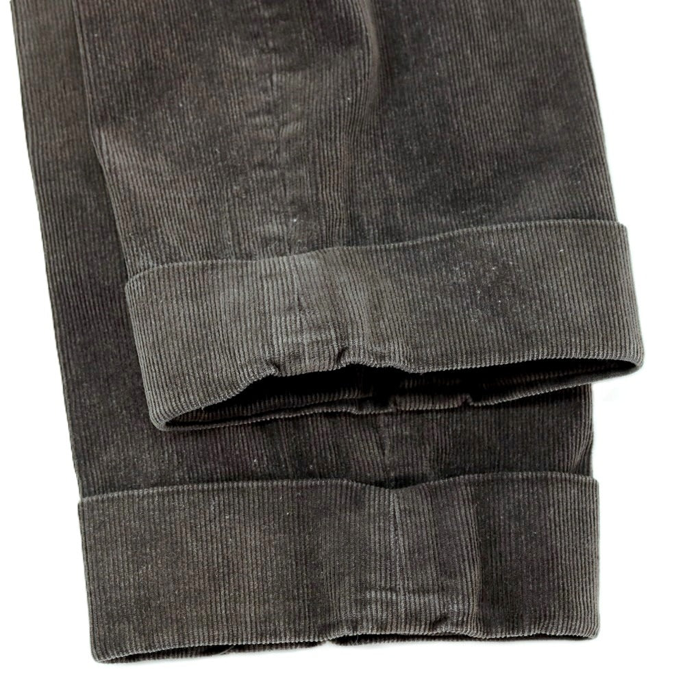 【中古】コムデギャルソン オムドゥ COMME des GARCONS HOMME DEUX 2015年秋冬 ストレッチ コットン 細畝 コーデュロイパンツ ダークグレー【サイズS】【 状態ランクD 】【 メンズ 】