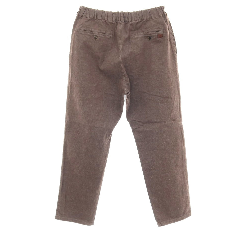 【中古】パパス PAPAS ストレッチ コットン デニム イージーパンツ ブラウン【サイズ48/M】【 状態ランクB 】【 メンズ 】