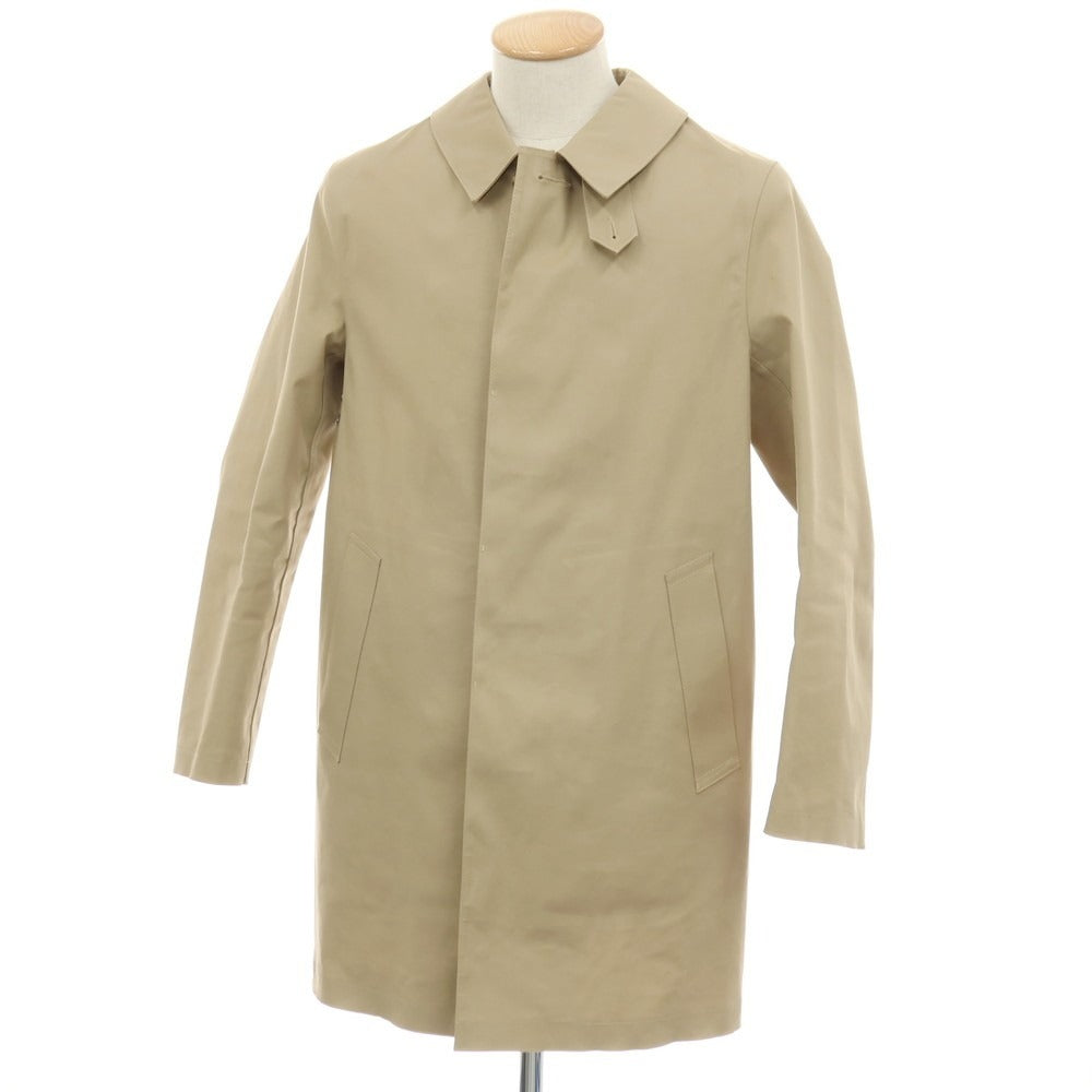 【中古】マッキントッシュ Mackintosh ゴム引き コットン ステンカラーコート ベージュ【サイズ36】【 状態ランクB 】【 メンズ 】