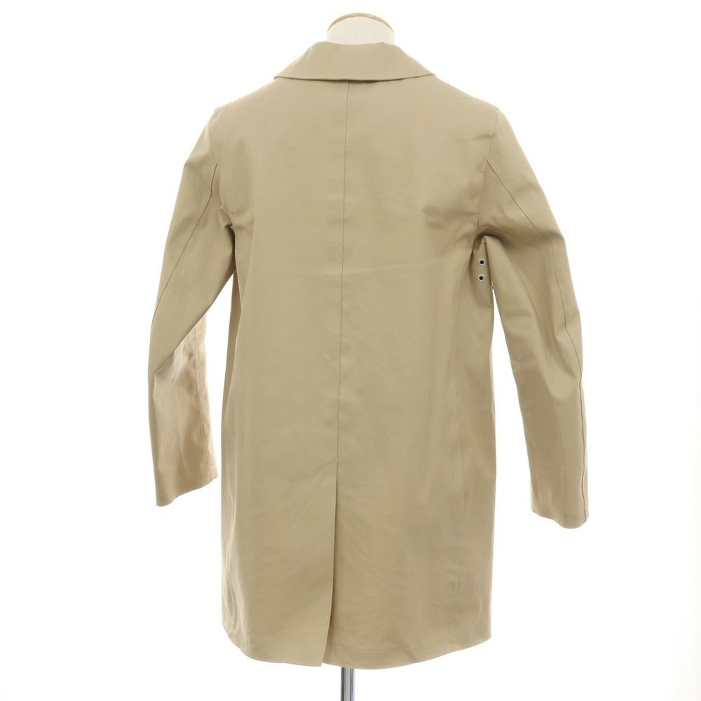 【中古】マッキントッシュ Mackintosh ゴム引き コットン ステンカラーコート ベージュ【サイズ36】【 状態ランクB 】【 メンズ 】
