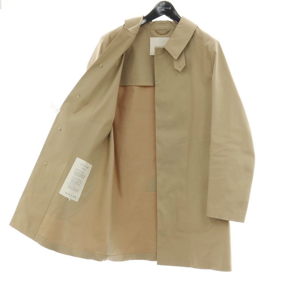 【中古】マッキントッシュ Mackintosh ゴム引き コットン ステンカラーコート ベージュ【サイズ36】【 状態ランクB 】【 メンズ 】