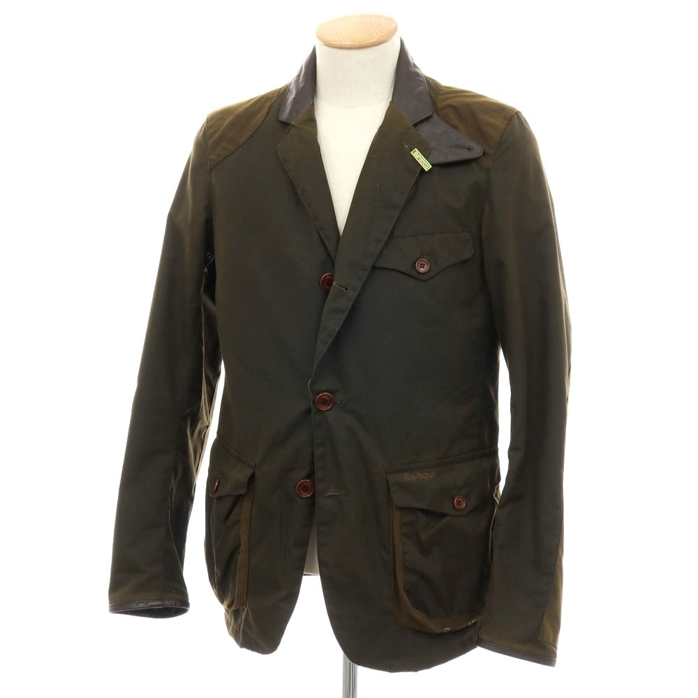 【中古】バブアー Barbour Beacon Sports Jacket ワックスコットン テーラード型 フィールドジャケット オリーブ【サイズS】【 状態ランクB 】【 メンズ 】